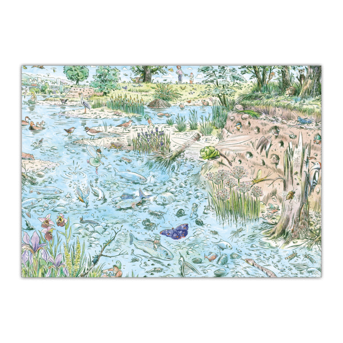 Postkarte «Das Fluss Wimmelbuch»