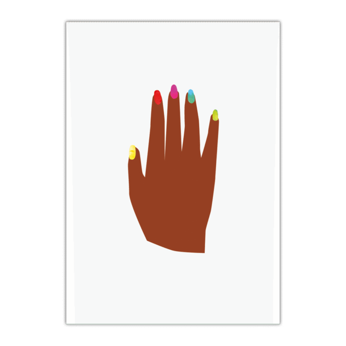 Postkarte «ROSA MOND» – Hand