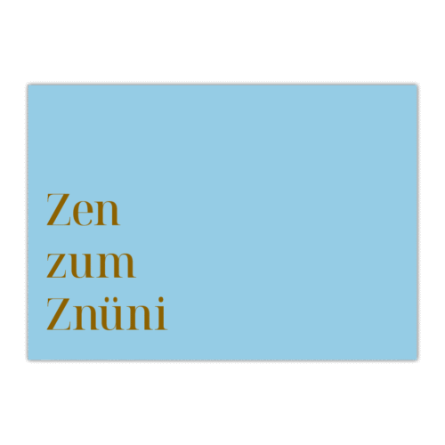 Postkarte «Zen zum Znüni»